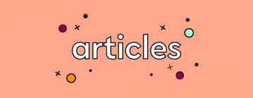 ingilizcede edatlar, arcticles in English